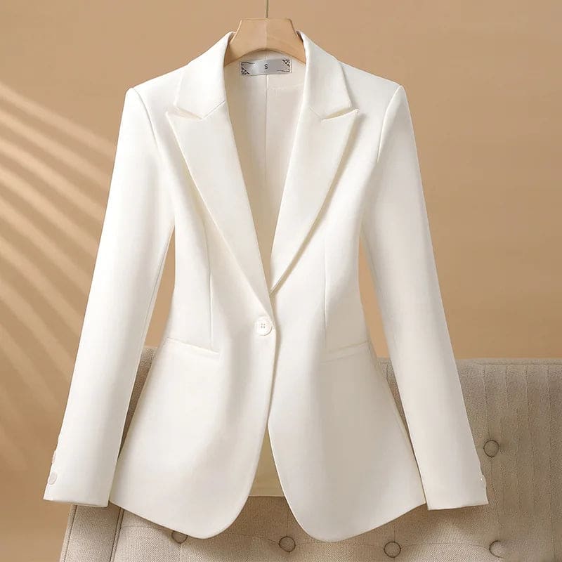 Rachel | Tailored Blazer With Notched Lapels And One Button Closure