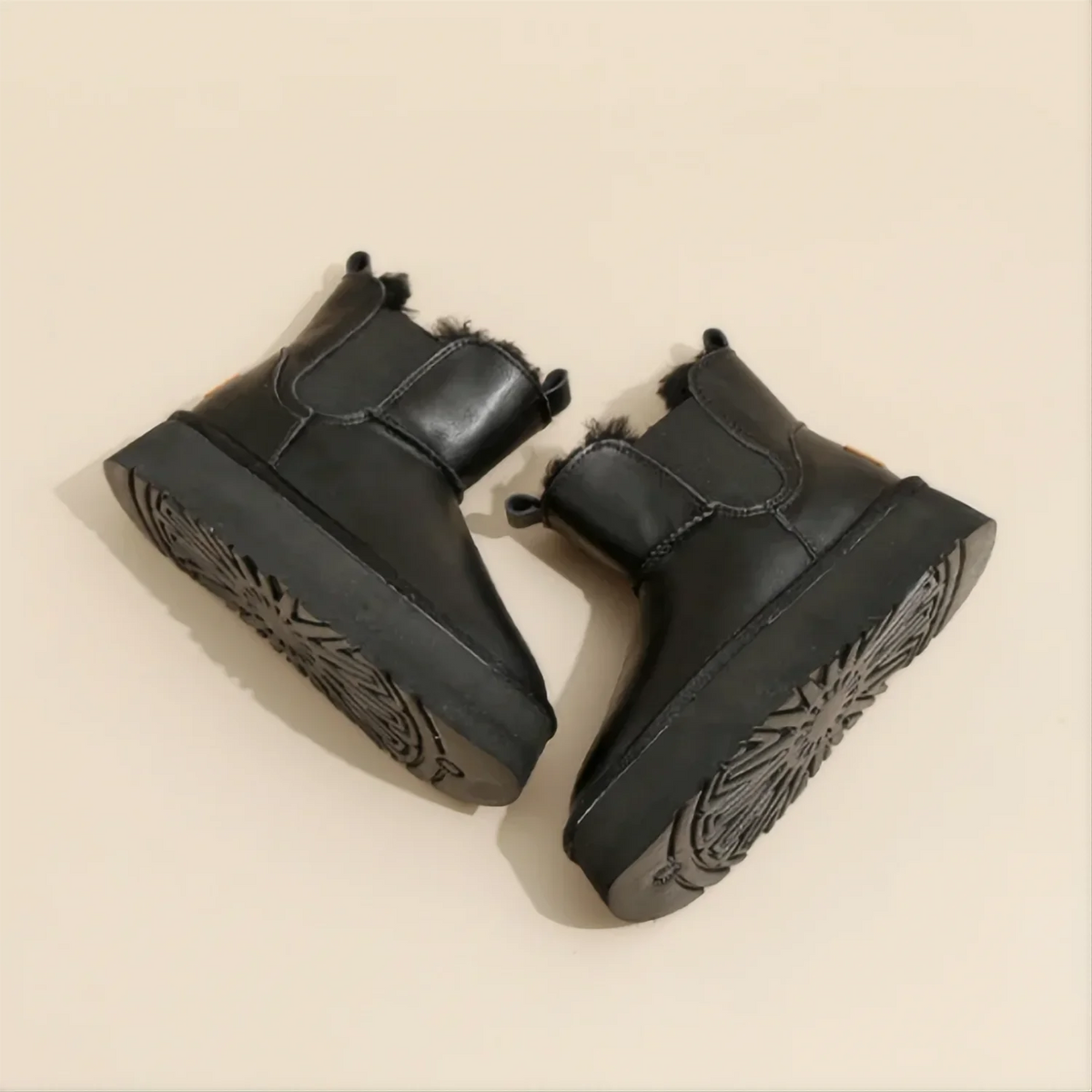 Sheila | Chelsea Platform Boots with Fur Lining and Chunky Sole
