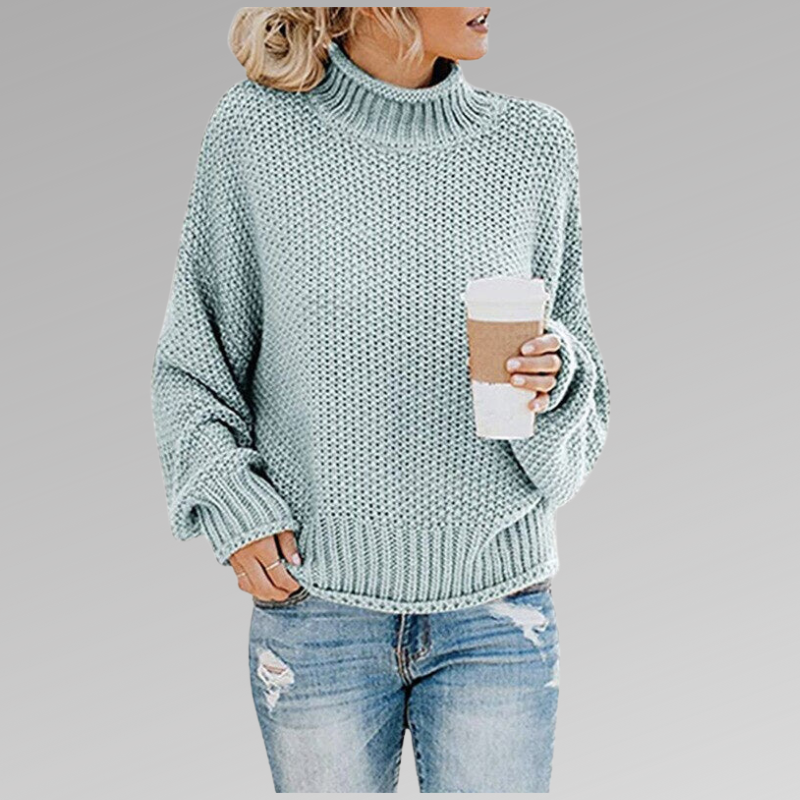 Ella | Chunky Knit Turtleneck Sweater with Relaxed Oversized Fit