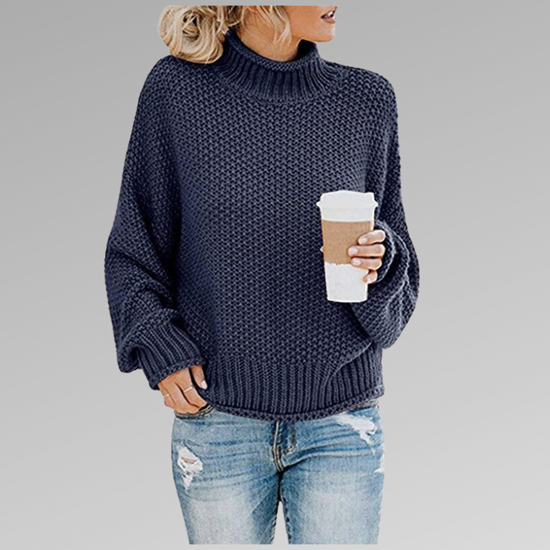 Ella | Chunky Knit Turtleneck Sweater with Relaxed Oversized Fit