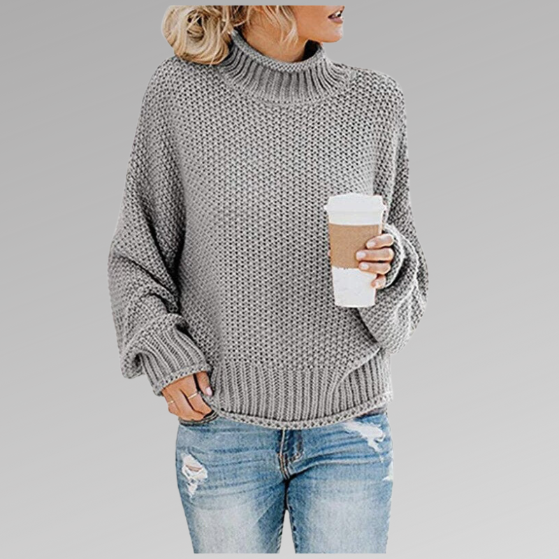 Ella | Chunky Knit Turtleneck Sweater with Relaxed Oversized Fit