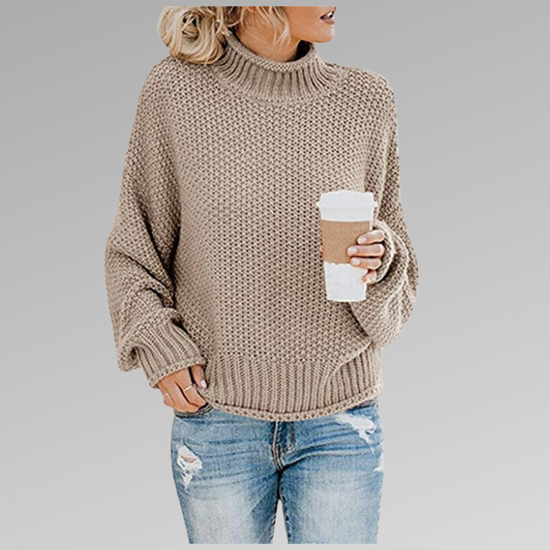 Ella | Chunky Knit Turtleneck Sweater with Relaxed Oversized Fit