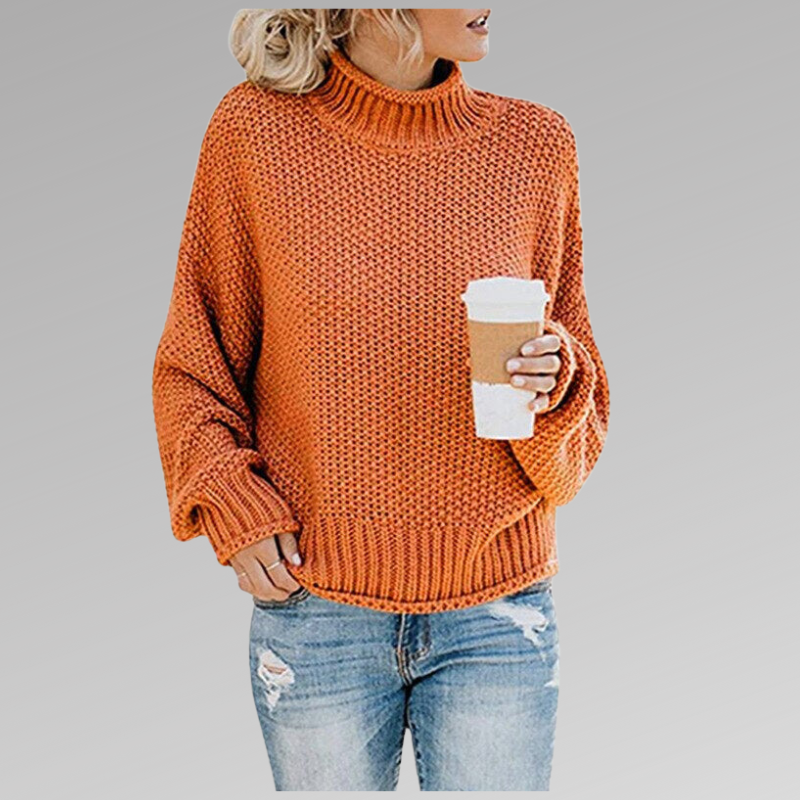 Ella | Chunky Knit Turtleneck Sweater with Relaxed Oversized Fit