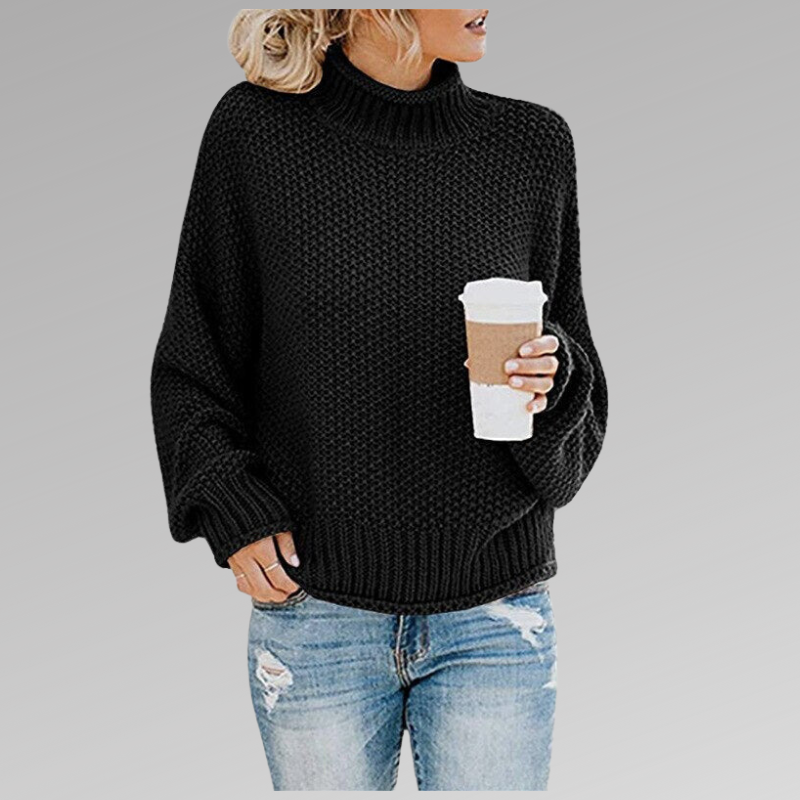 Ella | Chunky Knit Turtleneck Sweater with Relaxed Oversized Fit