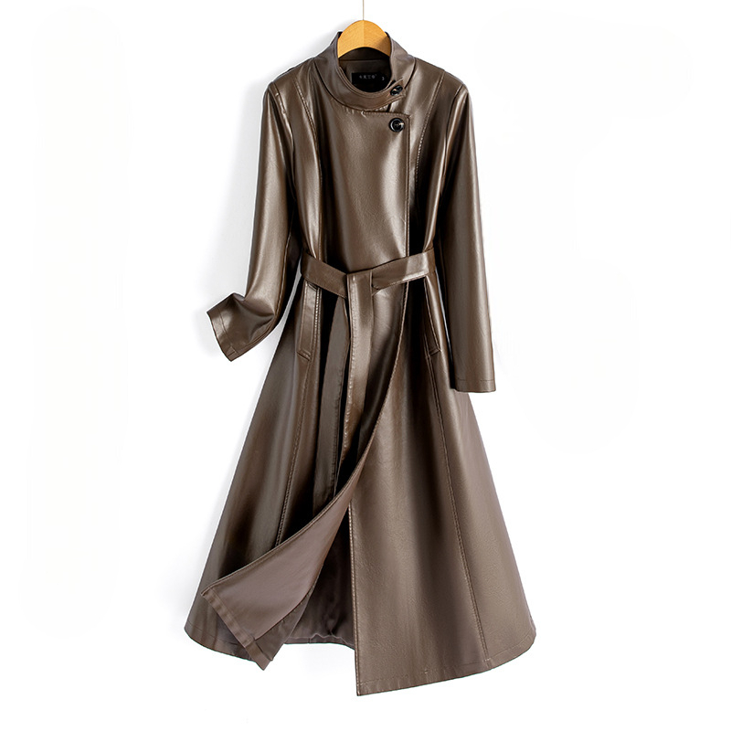 Linda | Longline Wrap Coat With Asymmetric Neckline