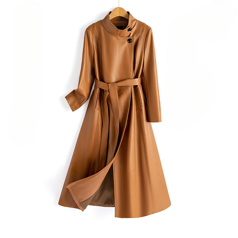 Linda | Longline Wrap Coat With Asymmetric Neckline