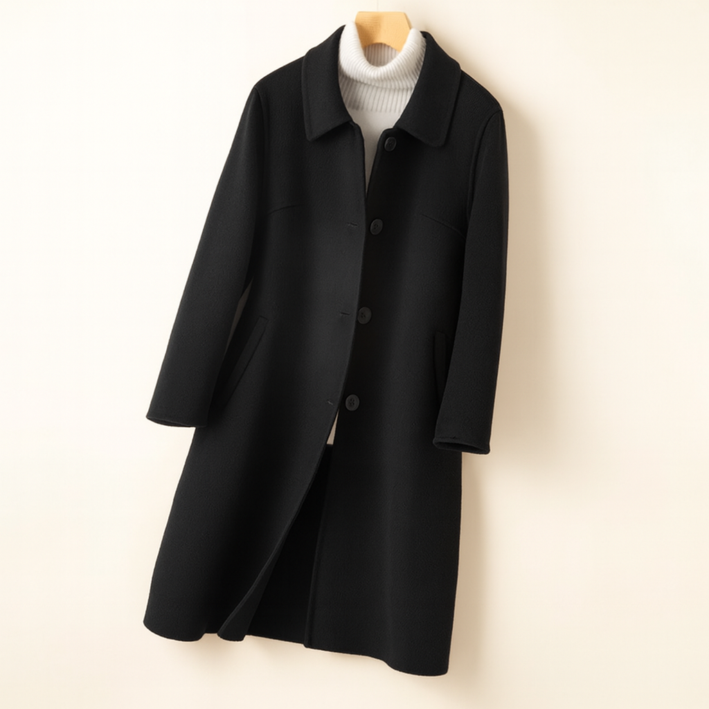 Charlotte | Mid Length Coat With Clean Tailored Silhouette