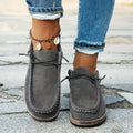 Brenda | Comfort Platform Loafers with Lace-Up Detail and Cork-Effect Sole