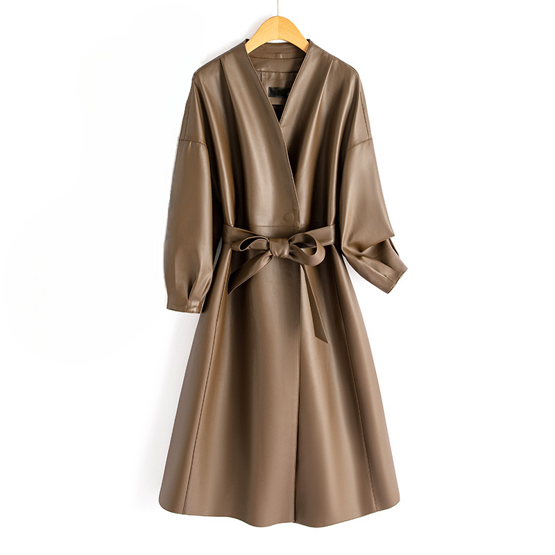 Freya | Wrap Coat With V Neckline And Self Tie Belt