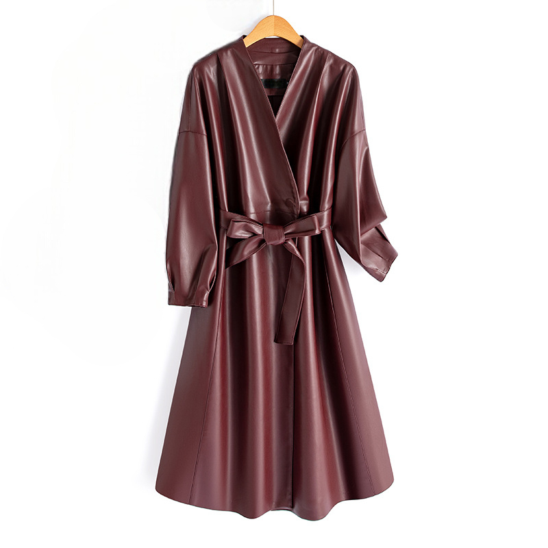 Freya | Wrap Coat With V Neckline And Self Tie Belt