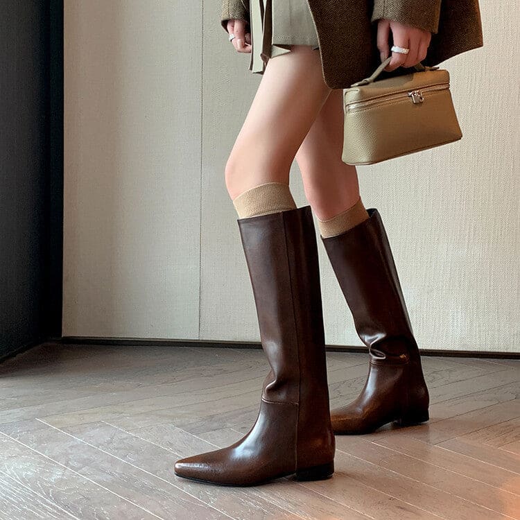 Poppy | High-Rise Pointed Toe Boots with Sleek Silhouette
