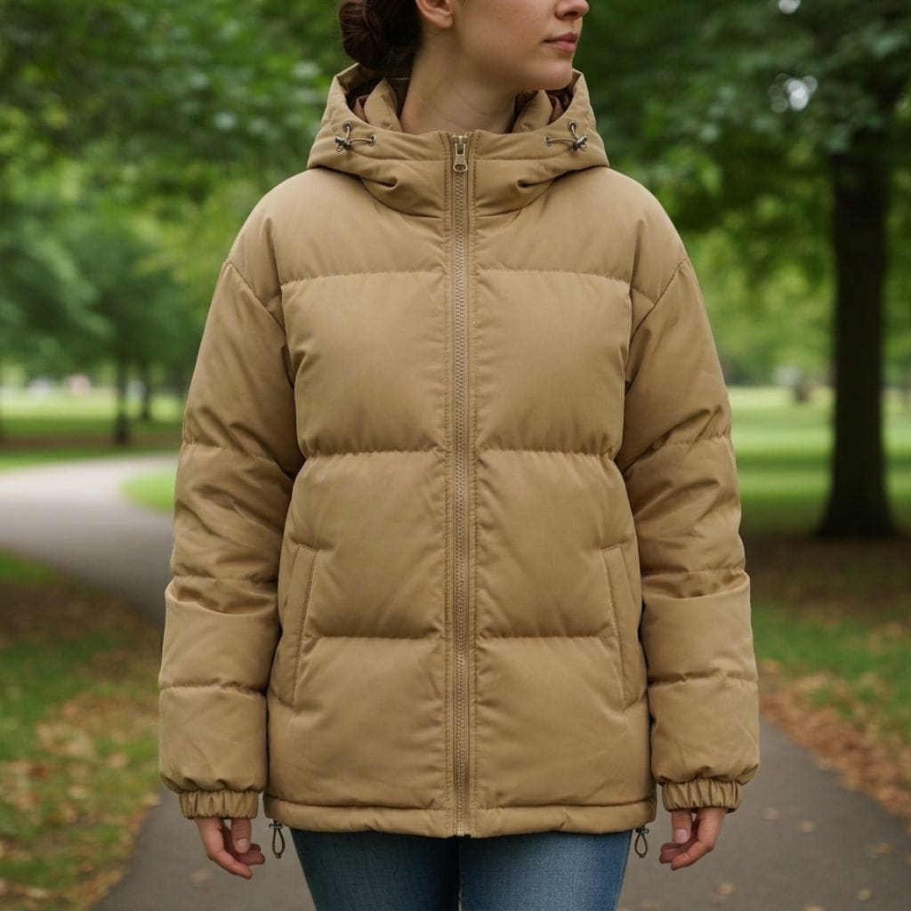 Wendy | Hooded Puffer Jacket with Quilted Design and Front Zip
