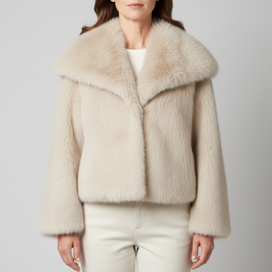 Florence | Luxe Cropped Jacket with Oversized Collar