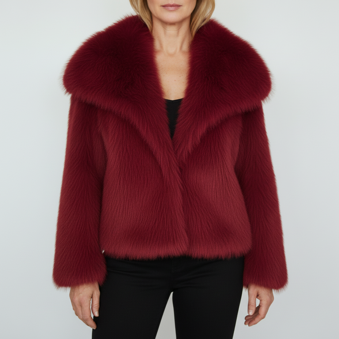 Florence | Luxe Cropped Jacket with Oversized Collar