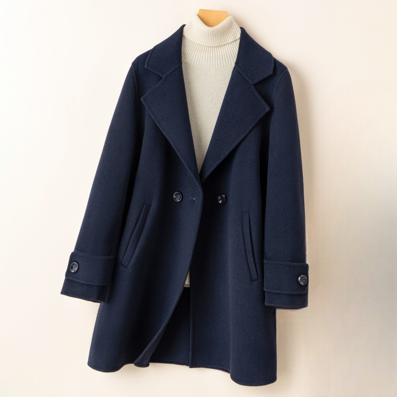 Judith | Tailored Double Breasted Coat With Notched Lapels