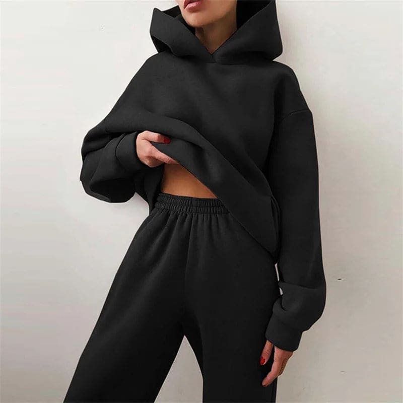 Jade | Two Piece Hoodie and Jogger Set With Relaxed Fit