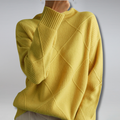 Samantha | Oversized Turtleneck Sweater with Ribbed Detailing and Relaxed Fit