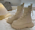 Maureen | Platform Combat Boots with Lace-Up Closure and Chunky Sole