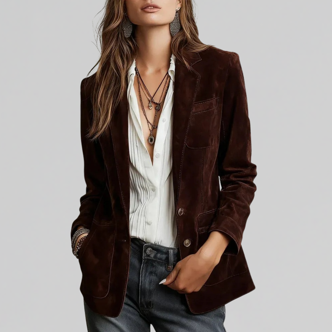 Jade | Structured Tailored Blazer with Classic Fit and Front Pockets