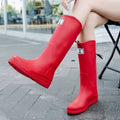 Amelia | Tall Waterproof Boots with Adjustable Back Strap and Non-Slip Sole