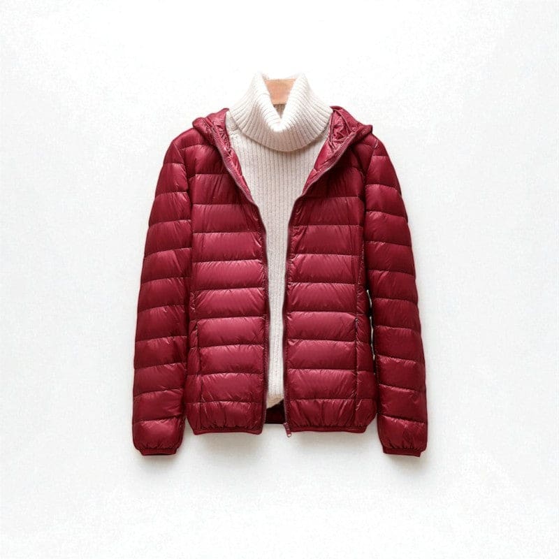 Natalie | Hooded Puffer Jacket With Streamlined Quilted Silhouette