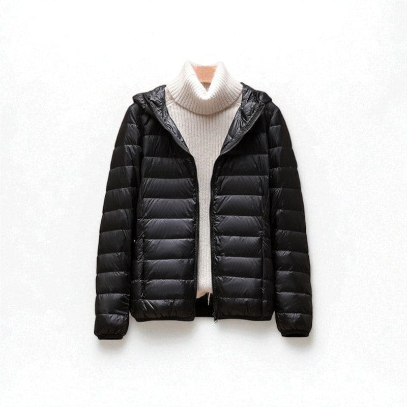 Natalie | Hooded Puffer Jacket With Streamlined Quilted Silhouette